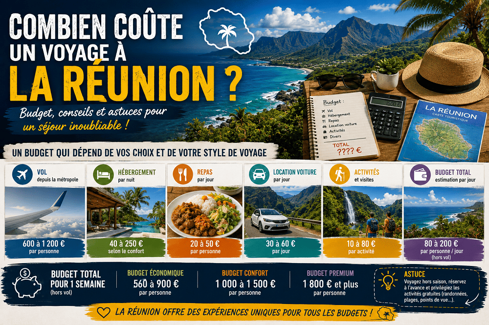 Budget voyage La Réunion prix pour 1 semaine, 10 jours